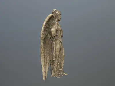 Angel Statue 5 Low-poly 3D model