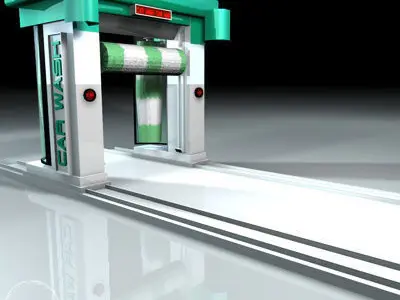 Car wash 3D model