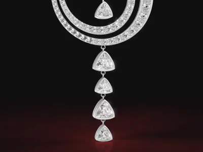 Spiral Diamond Pendant 2 3D print model