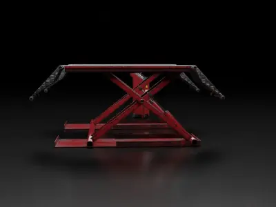 Vehicle Lifter Low-poly 3D model