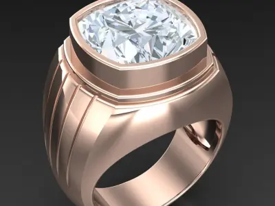 Luxury Men Rings Designs 6MR056 3D print model