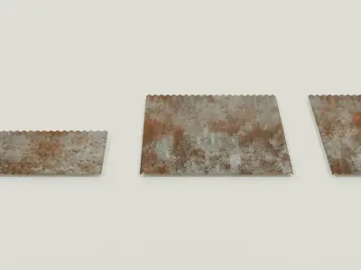 Corrugated panel Free low-poly 3D model