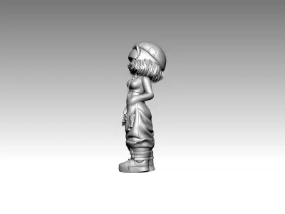 Modern art statue Cat funny with shoes  3D print model