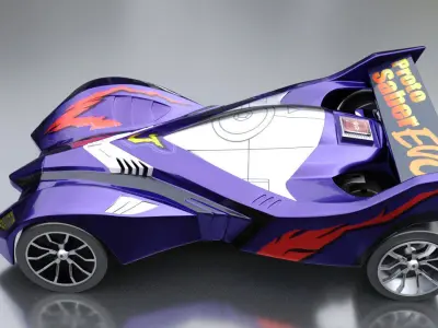 minicar toy 3D model