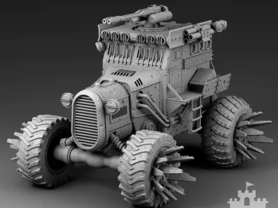 All-terrain vehicle 3D print model