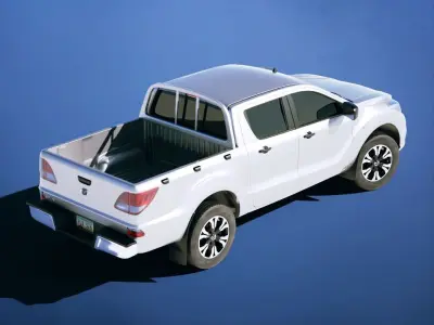 Mazda BT50 2016 Low-poly 3D model
