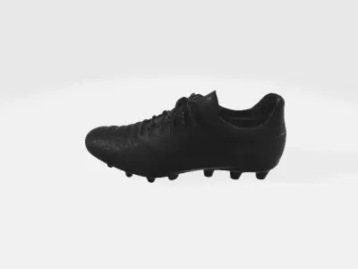 Black Soccer Cleat 3D model