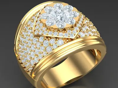 Luxury Men Rings Designs 6MR033 3D print model