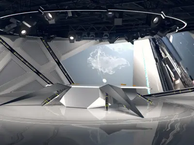 Virtual Studio 30 PBR Low-poly 3D model