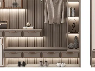 New Chinese shoe style cabinet 3D model