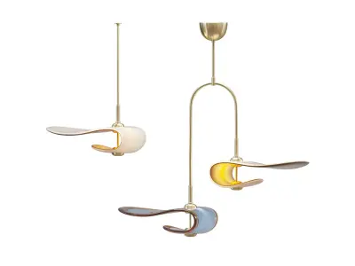Brume Chandelier 3D model