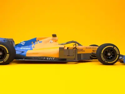 McLaren MCL 34 3D MODEL F1 2019 Low-poly 3D model