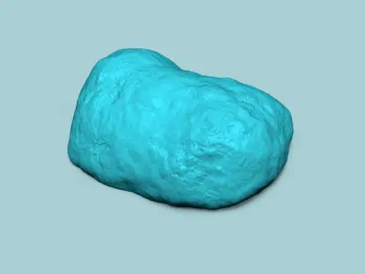 Rock Realistic Secret Key Hide STL - Outdoor Stone 3D print model