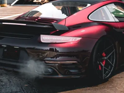 Porsche Turbo S Moshammer 2015 Low-poly 3D model