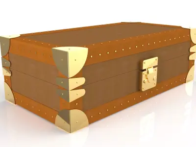 Luxury Leather Box 3D model