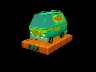 Mystery Machine Low-poly 3D model