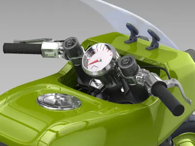 Offroad motorcycle concept 3D model