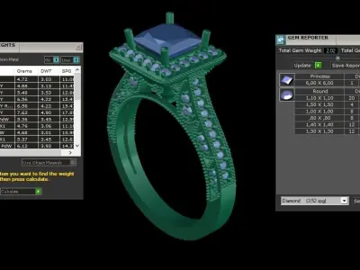 ring code 146 3D print model