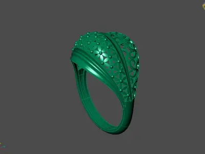 Plain Ring Women Ready STL 3DM Models Womens Rings 3D models 3D print model 25