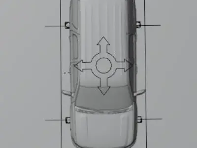 car full rigged  3D model