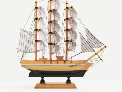Decor Sailing Ship 3D model