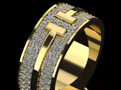  Tiffany T Ring  3D print model