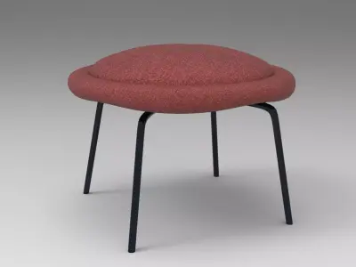 Hat Stool Low-poly 3D model