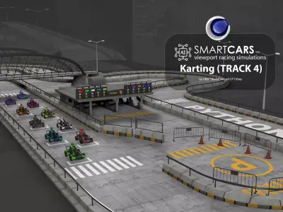 SmartCARS AI Karting Simulations 4 3D model