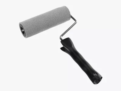 Paint roller 01 3D model