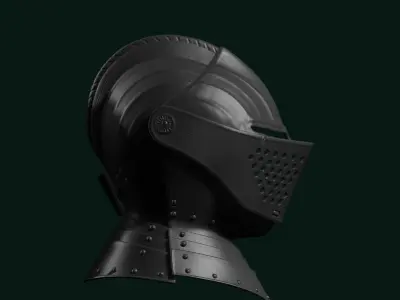Medieval Helmet IV 3D print model