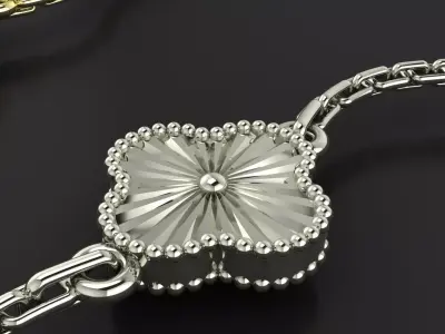 VC Vintage Alhambra bracelet 3d print model 3D print model