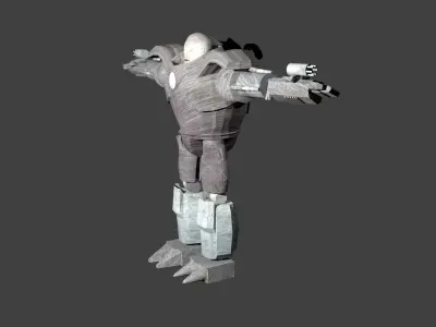 Iron Monger Low Poly 3D Model Free low-poly 3D model