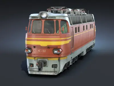 ChS4 Locomotive Low-poly 3D model