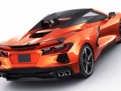 Corvette Convertible C8 3D model