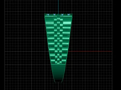 Print Ready STL 3DM  Gents Rings Diamond Men Ring  3D print model 6
