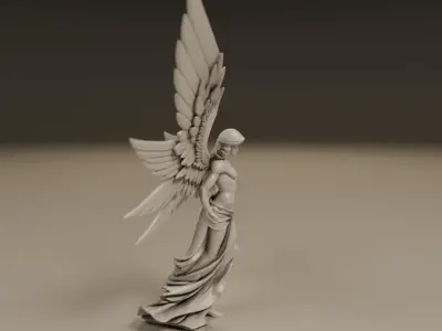 angel statue 3D print model get