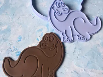 Dinosaur set Cookie Cutter 3D print model