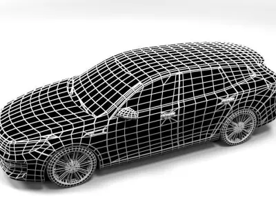 KIA OPTIMA 2016 WAGON LOWPOLY Low-poly 3D model