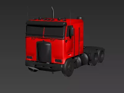 PRICE REDUCED - 1986 Kenworth K-100  6x4  Sleeper Low-poly 3D model