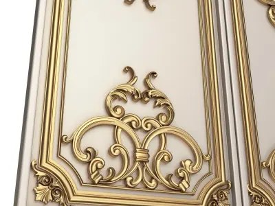 Backgammon Set 06 White Low-poly 3D model