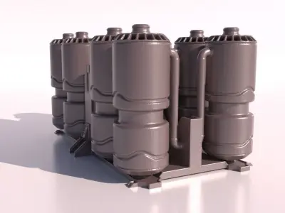 SCI-FI STORAGE TANK for 3Dprint 3D print model
