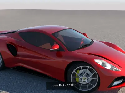 Car collection ferrari sports at sunset 3D Model Pack