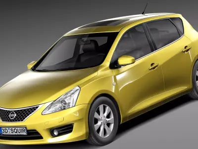 Nissan Tiida Versa 2013 3D model