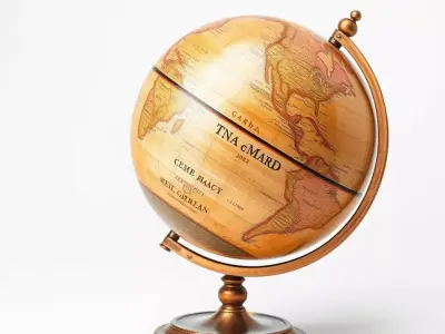 Vintage Globe model pack Low-poly 3D model