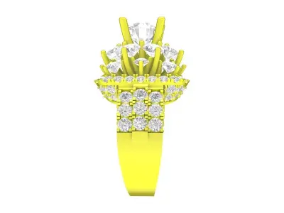 7888 luxury diamond women Fashion ring 3D print model