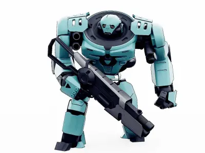 DOOM FIGHTER V-1  Rigged for Unreal Engine - Unity - MIXAMO 3D model