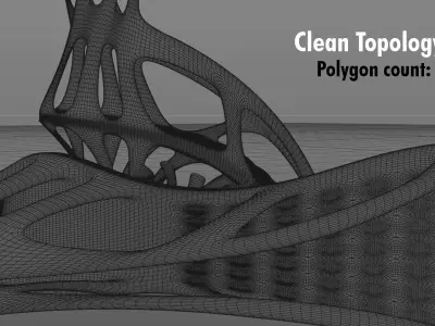 Alien High Heels 3D model