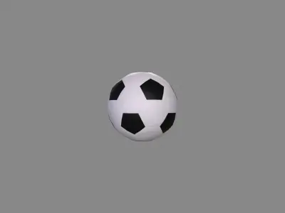 Soccer Ball Low-poly 3D model