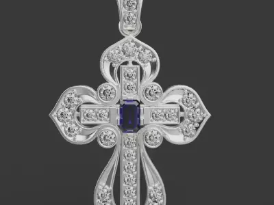 Cross Pendant 66782 3D print model