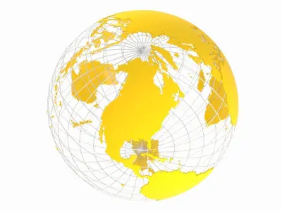 Globe News Skeleton Sun Flower 3D model